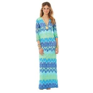 LILLY PULITZER Lamora Knit Lace Maxi Dress XS